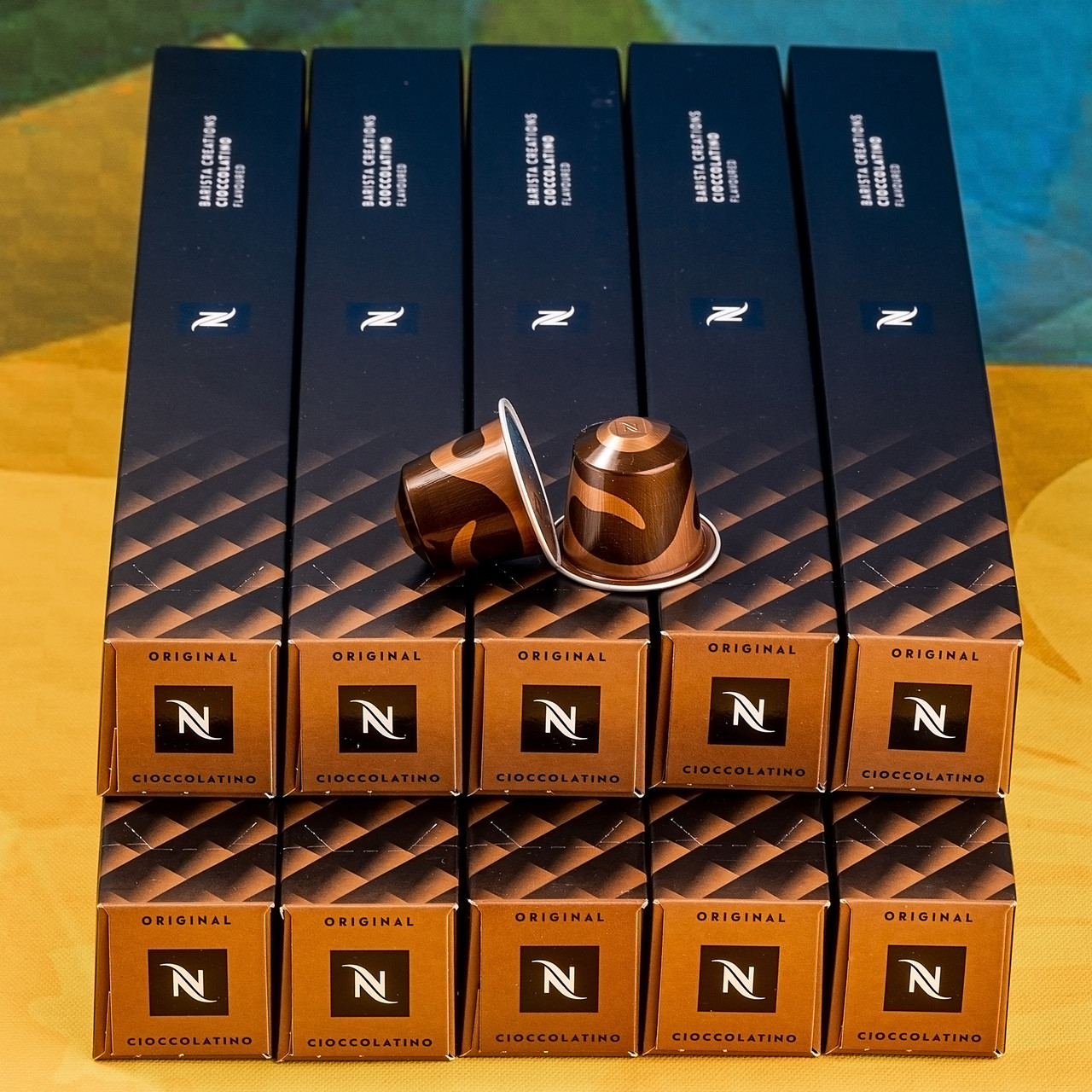 Набір 10 тубів кави в капсулах Barista Creations Cioccolatino (шоколадний) Nespresso, Швейцарія (100 капсул), фото 1