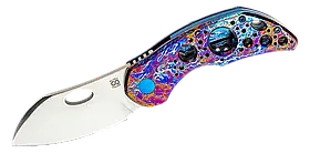Ніж складаний Olamic Cutlery Busker Largo Knife Titanium, Колір: Acid Rain/Entropic
