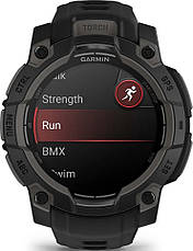 Смарт-часы Garmin Instinct 3 50mm AMOLED Black with Charcoal Band (010-03020-00/40), фото 4