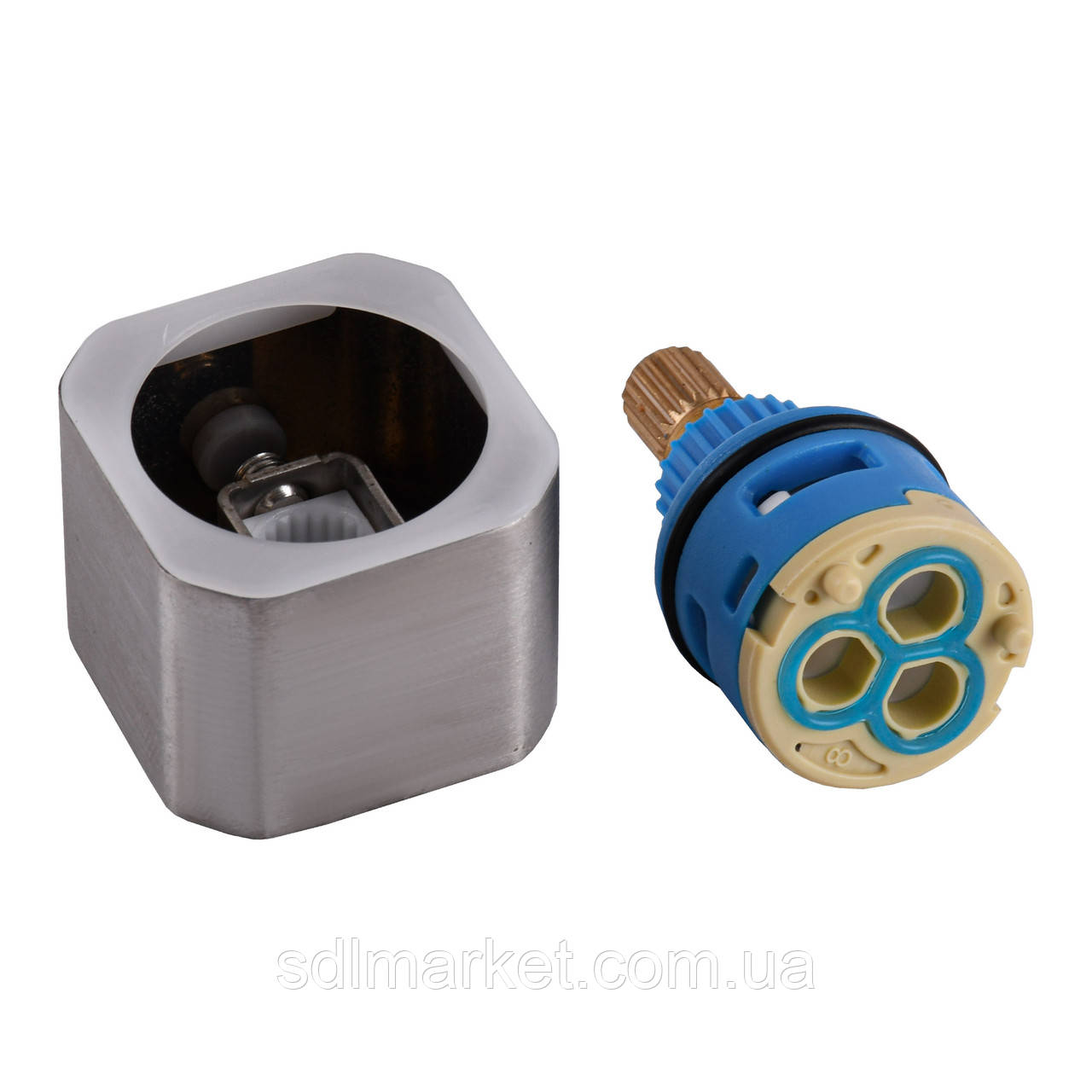 SC-SKU-200 Кран-Букса перемикання з квадрат. ручкою д/душ систем SUS, 3-ходова