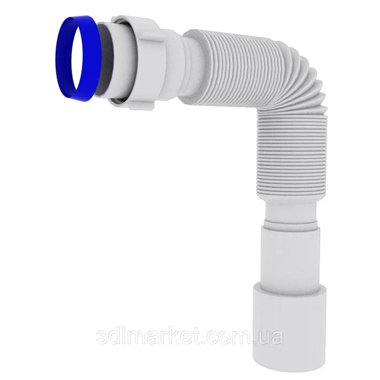 Гофротруба OPTIMUM з'єднувальна з накидною гайкою 1 1/2| *40/50 (460-1100 мм) OPTI-00014