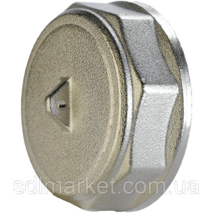 Заглушка 1 1/4| У нікельована під пломбу NC601P OPTIMUM