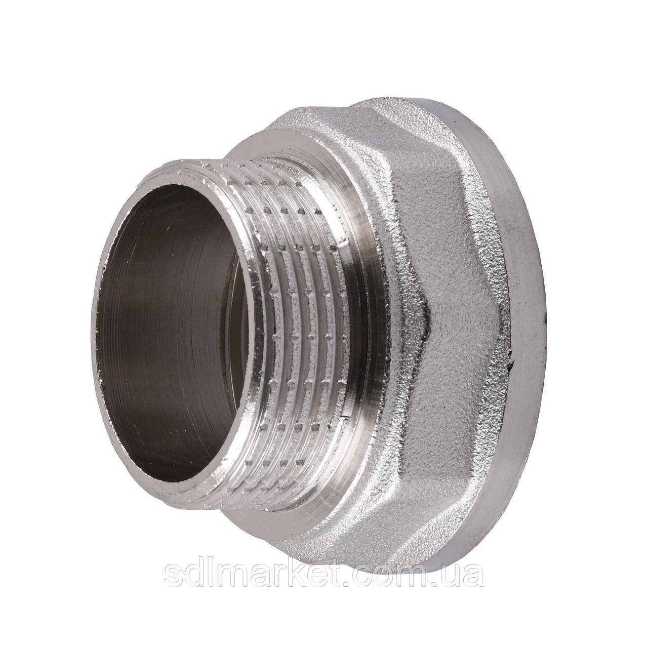 Редукційний перехідник 1 1/2| х1 1/4| ВН нікельований восьмигранний NK763O OPTIMUM