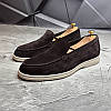 Лофери, туфлі чоловічі коричневі замшеві (натуральна замша) для чоловіків на весну осінь, розміри 40-45, фото 2