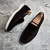 Лофери, туфлі чоловічі коричневі замшеві (натуральна замша) для чоловіків на весну осінь, розміри 40-45, фото 4