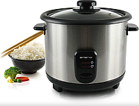 Компактна рисоварка Emerio ECO 1,5 л з нержавіючої сталі антипригарна, з функцією підтримки тепла