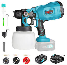 Акумуляторний фарбопульт AL-FA  ALCSG21V( (2 АКБ і ЗП)