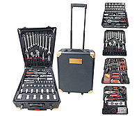 Універсальний набір інструменту для автомобіля вдома та машини, повний набір інструментів головок тріскачок ключів у валізі