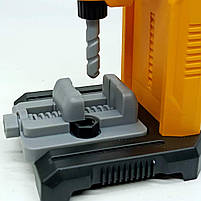 Іграшковий свердлильний верстат з інструментами T038 — дитячий набір з підсвічуванням, звуком і аксесуарами, фото 6