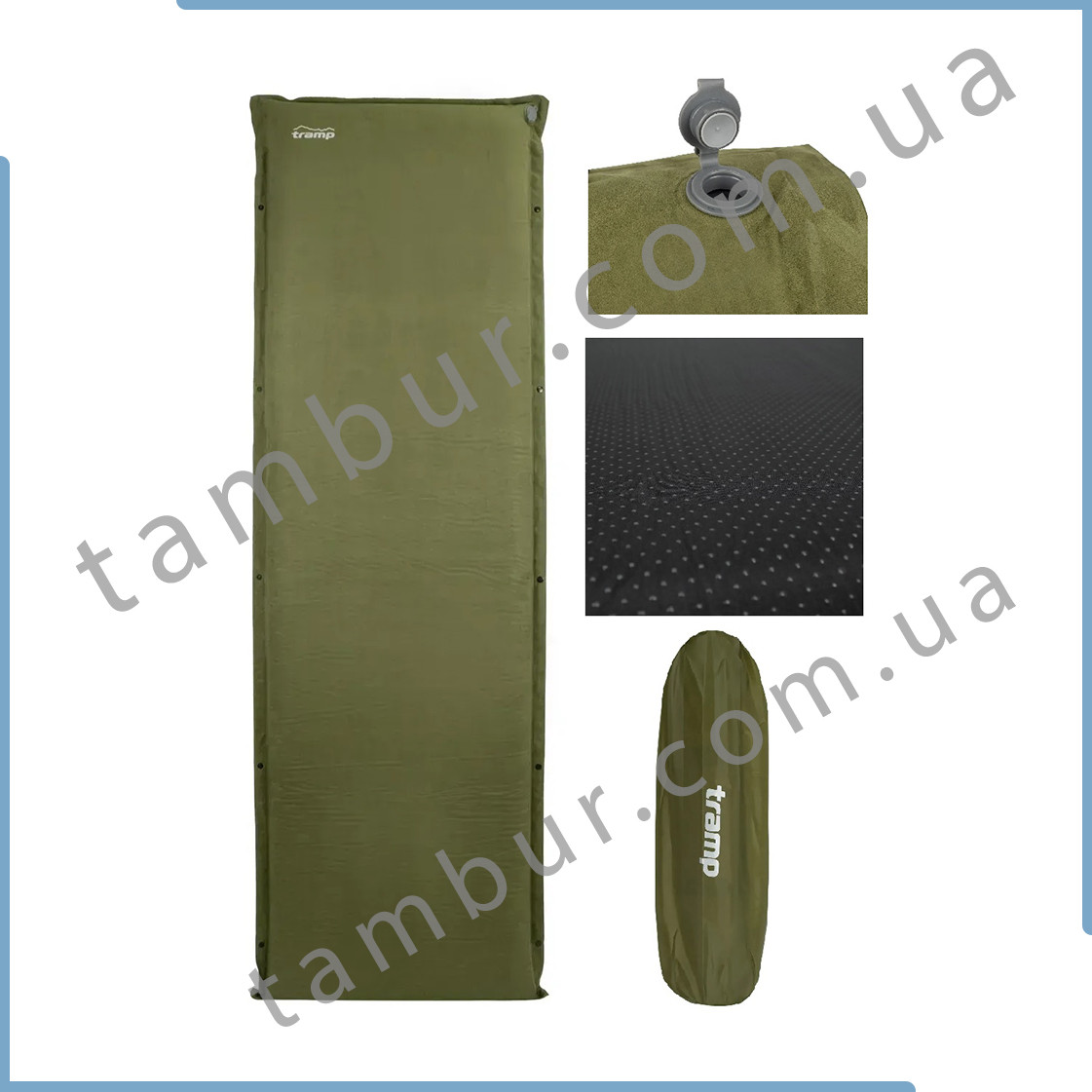 Килимок самонадувний Tramp 194х65х5 UTRI-010-dark-olive