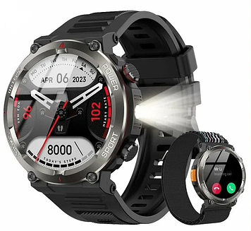 Смарт-годинник Blackview W50 Pro Black 1.45дюймів 960mAh LED Глобальна версія!