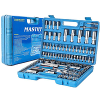 Універсальний набір інструменту для автомобіля вдома та машини, повний набір інструментів головок тріскачок ключів MASTIFF на 108