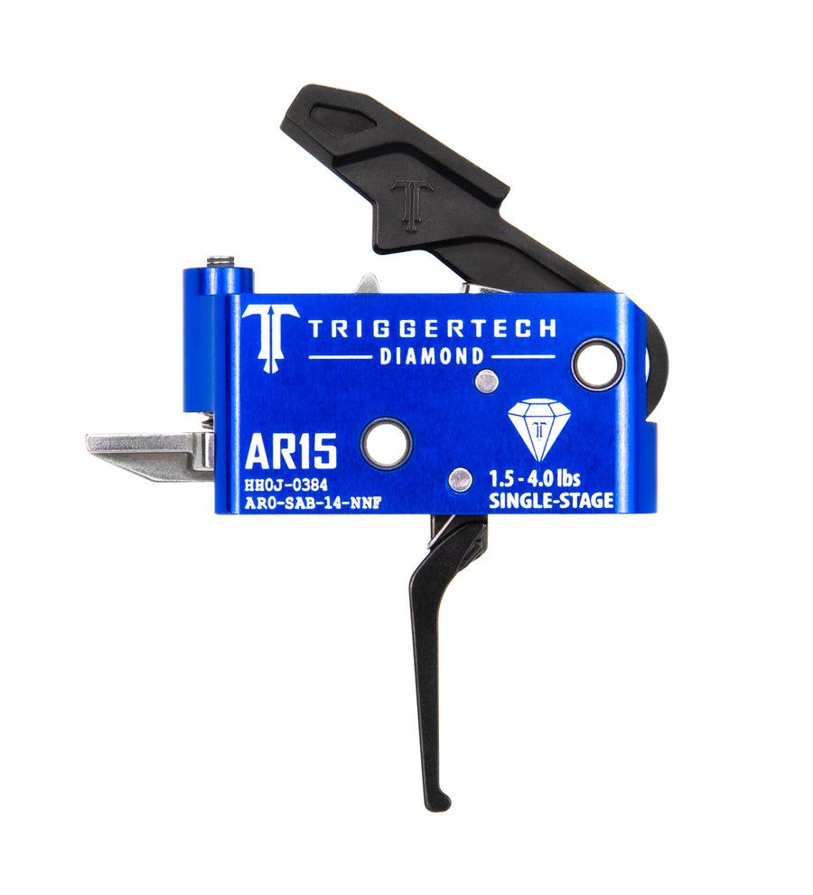 УСМ TriggerTech TriggerTech AR-15 Diamond Trigger, Одноступеневий, Зусилля спуску: 1.5-4 lbs, Важіль:Straight Flat, AR0-SAB-14-NNP, фото 1