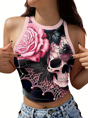 Жіночий топ-майка з принтом