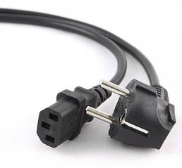 Кабель живлення для комп'ютера 220В 5м 1.0 мм2 Cablexpert (PC-186-VDE-5M)