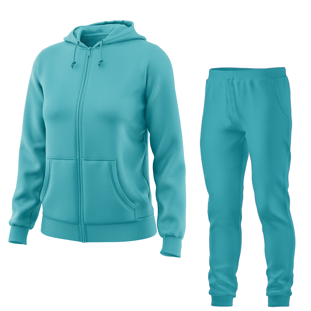 Стильний однотонний спортивний костюм для дівчинки ментол, 3-16 років, фото 1