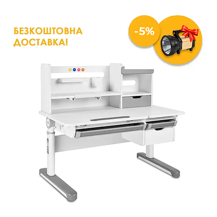 Регульована парта FunDesk Sentire Grey, фото 1