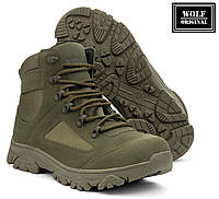 Армейские берцы хаки "SML Boots", демисезонные зеленые ботинки для ВСУ. WOLF original