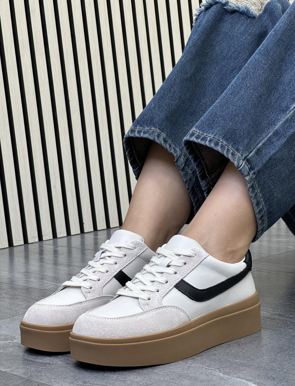 Кросівки жіночі 6 пар у ящику бежевого кольору 36-41, фото 1