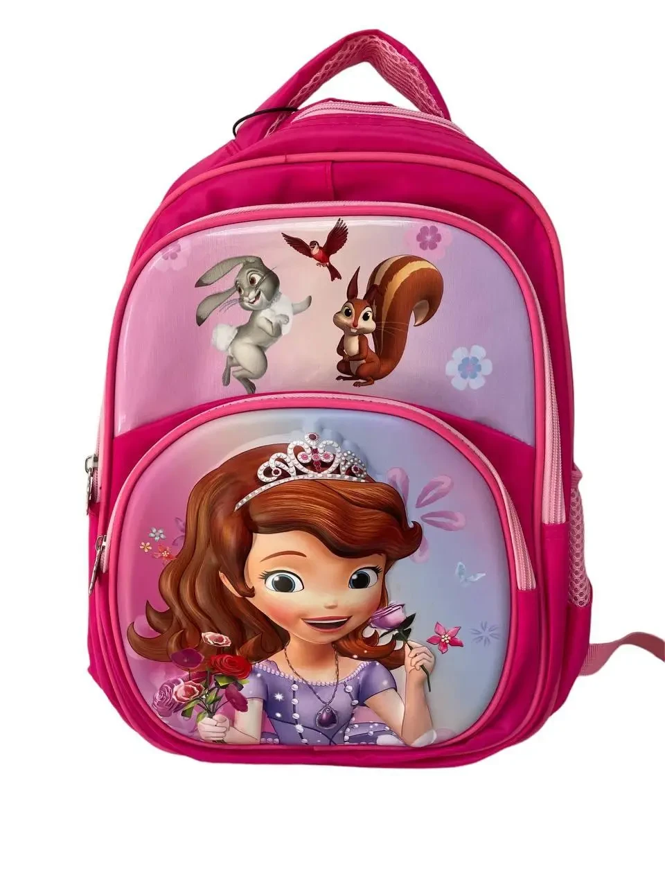 Рюкзак дитячий шкільний "Принцеса Софія" з друзями, рожевий, фото 1