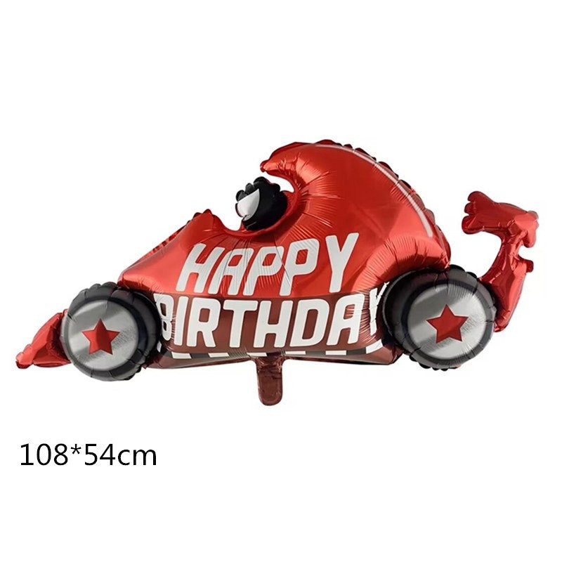 Фольгована кулька фігура Гоночна машина 108х54 см, фото 1