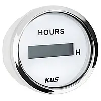 Цифровой счетчик моточасов 12 В белый 52 мм CCUR-WS
