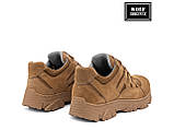 Тактичні кросівки койот "Desert Trekking", армійські черевики бежеві прошиті замшеві, фото 3