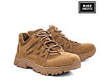 Тактичні кросівки койот "Desert Trekking", армійські черевики бежеві прошиті замшеві, фото 6