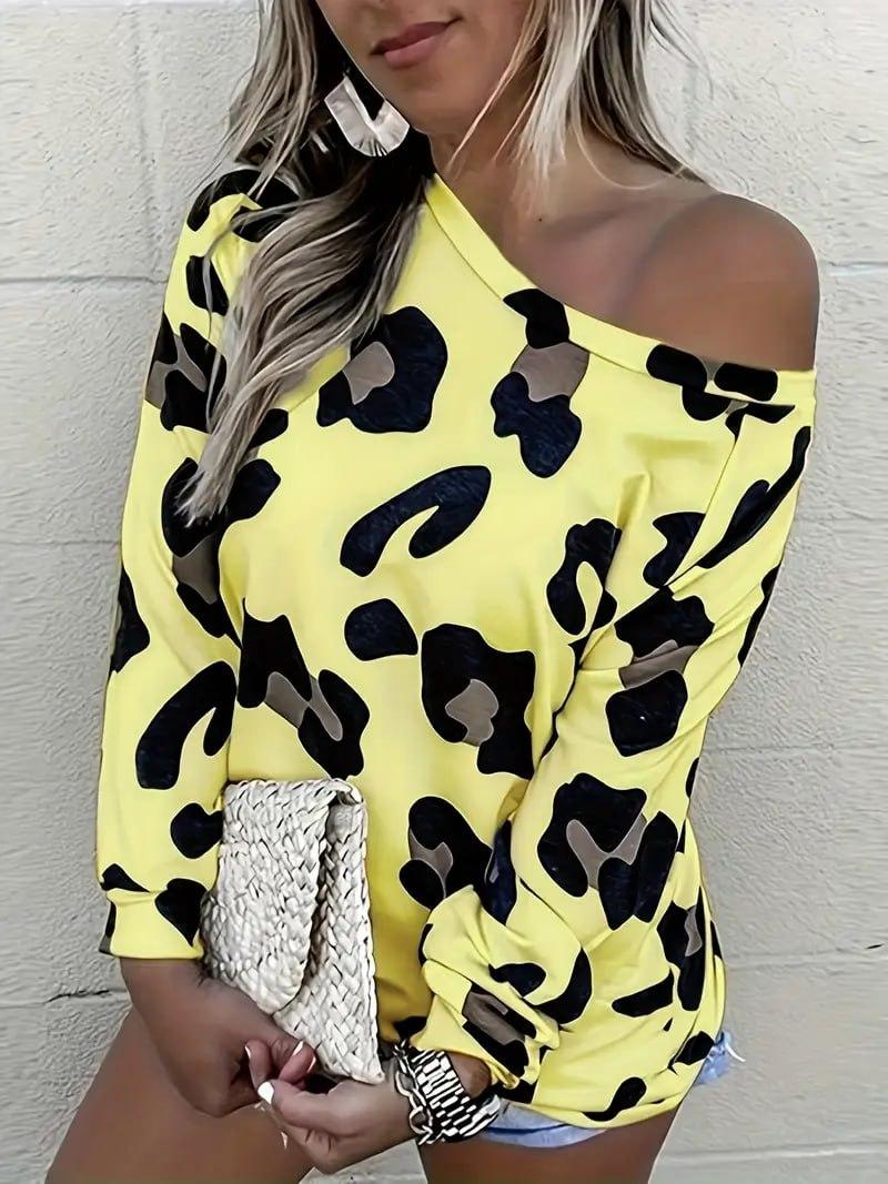 Стильна кофта oversize на одне плече, фото 1