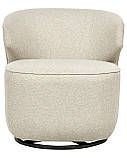 Крісло з поворотною основою на 360° світло-бежевий колір, фото 5