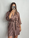 Халат жіночий ШОВКОВИЙ ШОКОЛАД 074/22, фото 4