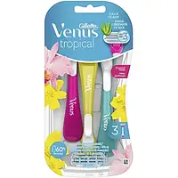Одноразові жіночі станки Gillette Venus 3 Tropical (3шт.)