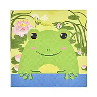 Вишивка хрестиком Лягушонок 30х30 см, повний комплект від Strateg, арт. AX-310