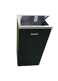 Відро-кошик для сміття (метал) з поворотною кришкою Rixo Solido WB056BL