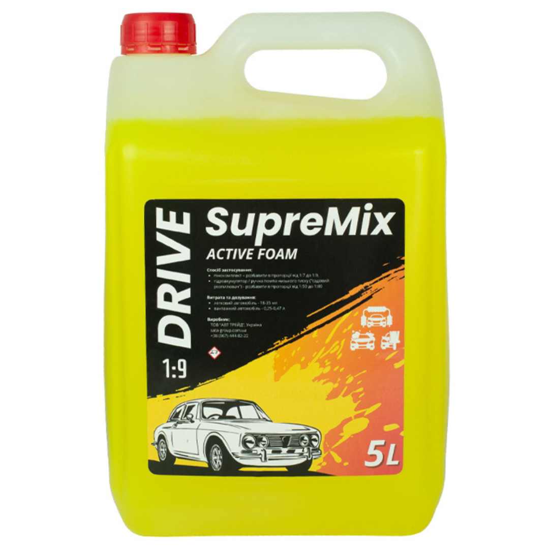 Активна піна для безконтактної мийки SupreMix Drive 1:9 5 л, фото 1