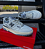 Чоловічі кросівки New Balance 550 сірі з білим кеди NB Нью Баланс 550 White Gray шкіряні для весна осінь, фото 3