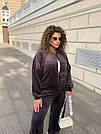 Велюровий спортивний жіночий костюм на молнії зі стрілками р.42-60 SPRING МОККО 769, фото 7