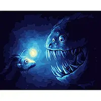 Преміум набір для розфарбовування Strateg Картина по номерах Морський диявол, 40х50 см, арт. DY205