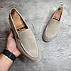 Лофери, туфлі чоловічі бежеві замшеві (натуральна замша) для чоловіків на весну осінь, розміри 40-45, фото 5