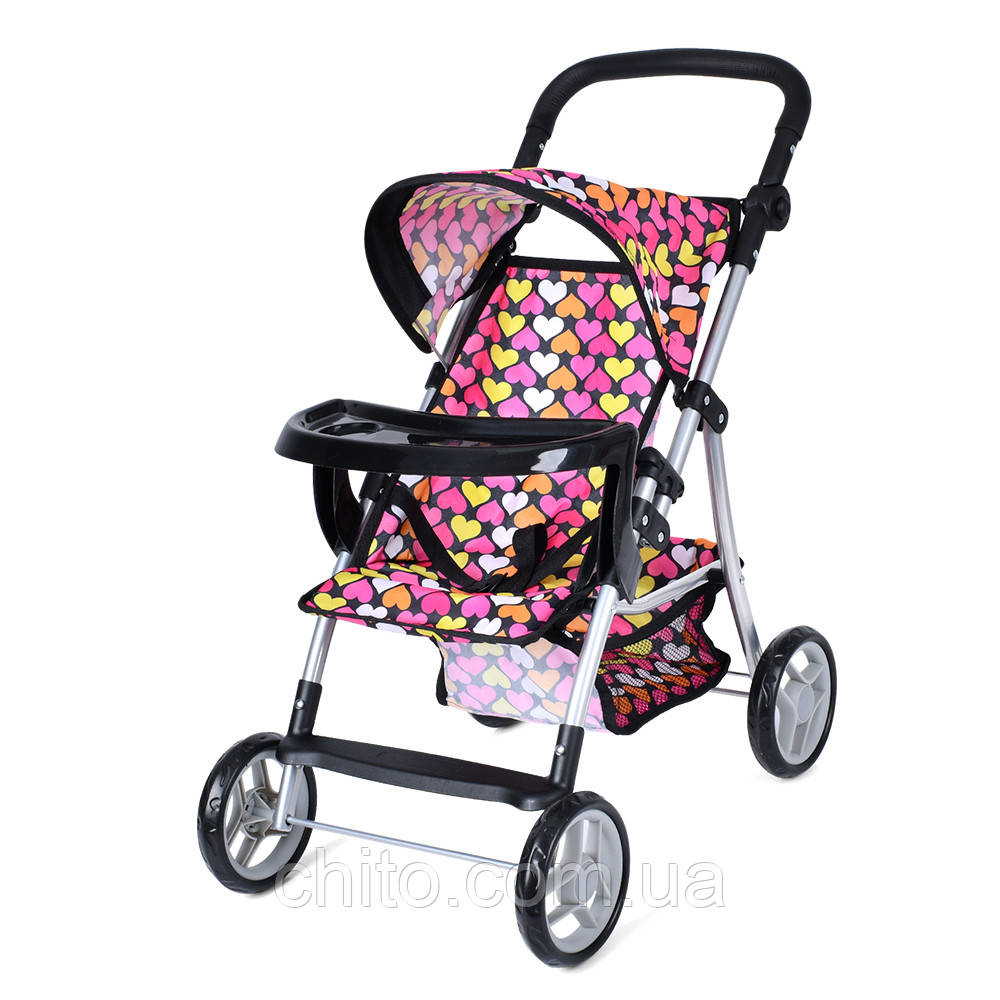 Коляска для ляльок і пупсів «Melogo» 9366 T/018 серця, фото 1