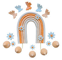 Набір цукрових прикрас "Персикова веселка" ТМ"Iryska"