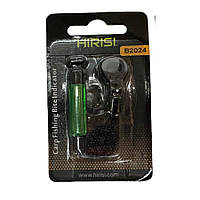 Свінгер HIRISI (індикатор клювання) - B2024 - Зелений - ланцюжок 24cm