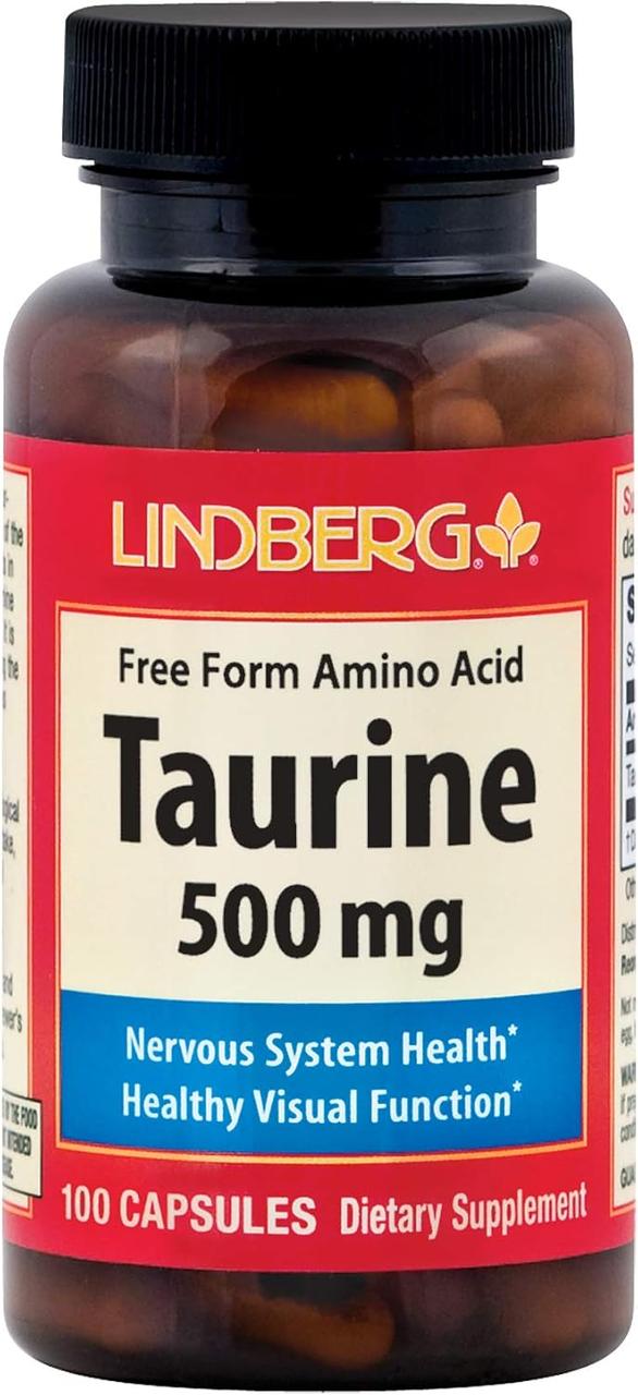 Амінокислота таурін Lindberg Taurine 500 мг 100 капс.