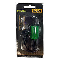 Свінгер HIRISI (індикатор клювання) - B2021 - Зелений - ланцюжок 23cm
