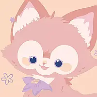 Милий лисеня картина по номерах від Strateg, набір для розфарбовування 20х20 см, арт. HH7118