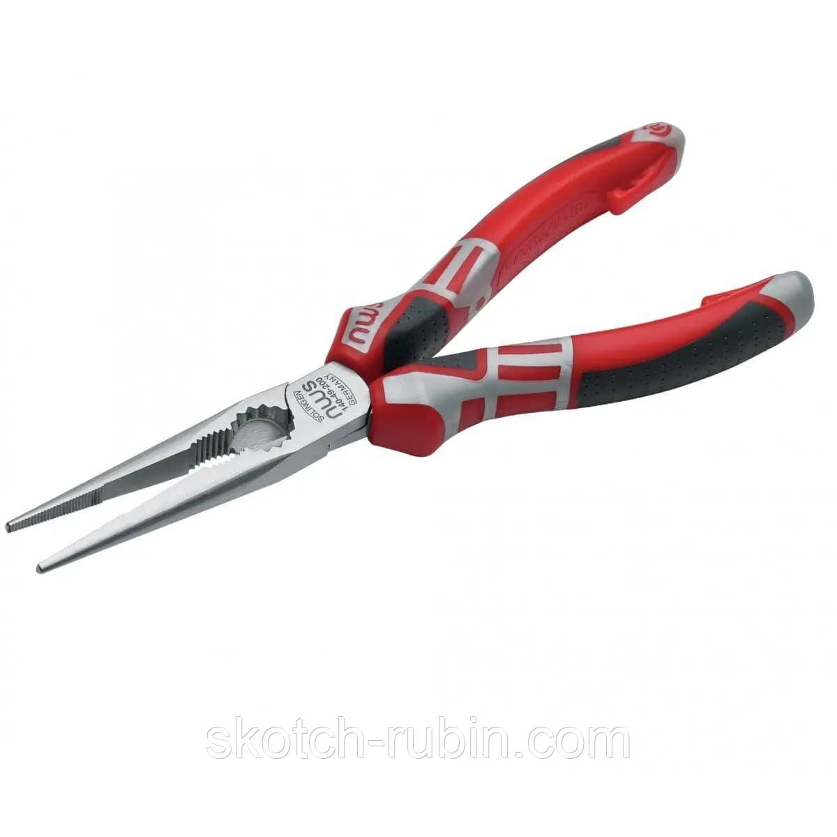 Щипці подовжені NWS : гострі кінці, L= 205 мм