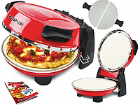 Піч для піци G3Ferrari Snack Napoletana G10032, 2 камені, 1200 Вт, піца за 5 хвилин, з нержавіючої сталі