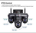 Охоронна поворотна Wi-Fi IP камера LS VISION WL310 15Mp. O-KAM Pro, фото 3