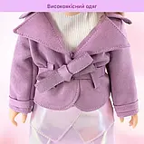 Велика лялька 46 см красива дівчинка з довгим волоссям у платті W 18 N 21 A, фото 6