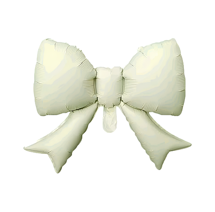 Фольгована кулька БАНТ 53x37см (20") | Слонова кістка, фото 1